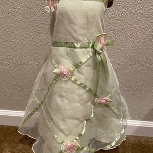 NWOT Sweet Heart Rose Mint Floral Girl Dress Size 2T